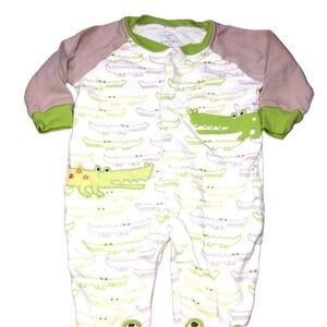 Koala Baby 3 Months Little Boys Alligator Footed Onesie